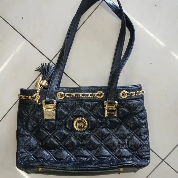 [BUNJANG] Metrociti Blockchain Tote Bag / 메트로시티 블랙체인토드백