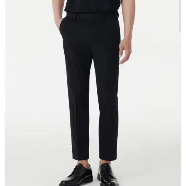 [BUNJANG] Musinsa Standard Tapered Hidden Banding Crop Slacks Pants / 무신사 스탠다드 테이퍼드 히든밴딩 크롭 슬랙스 팬츠