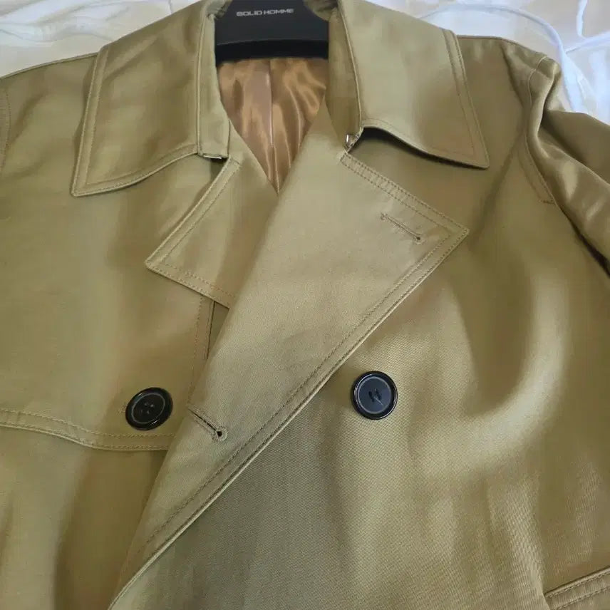[BUNJANG] Solid Homme Trench Coat Beige Size 46 / 솔리드옴므 트렌치코트 베이지 46사이즈