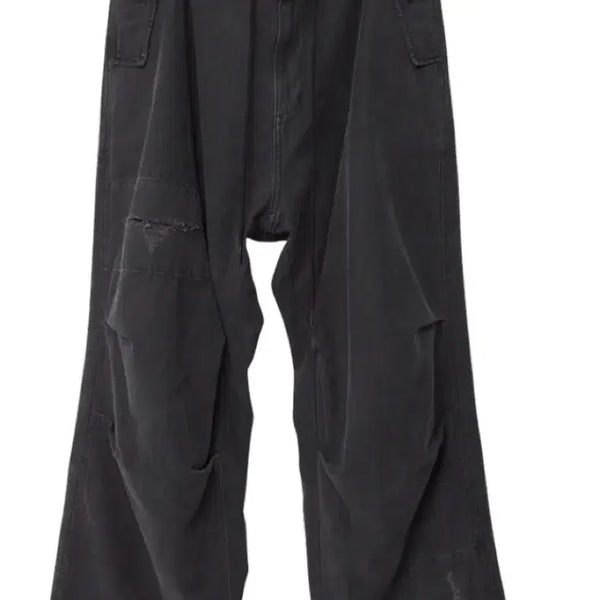 [BUNJANG] HAECHIROOM Snow Jean Over-Dyed Camo Purple Charcoal / 해칭룸 스노우 진 오버 다이드 카모 퍼플 차콜 (3)