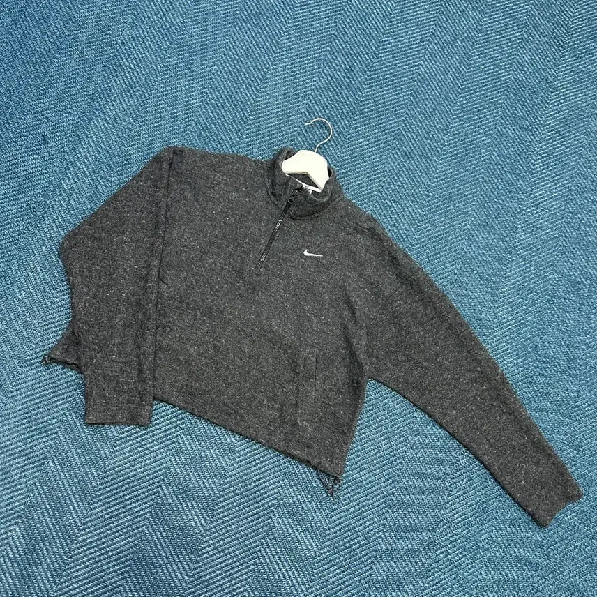 [BUNJANG] Nike Women's Half-Zip String Long Sleeve T-Shirt / [여성M] 나이키 반집업 스트링 긴팔티 만원샵