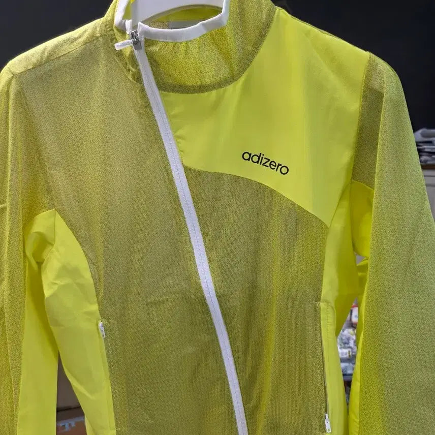 [BUNJANG] Adidas Adizero Women's Windbreaker Yellow / 아디다스 아디제로 여성 바람막이 옐로우