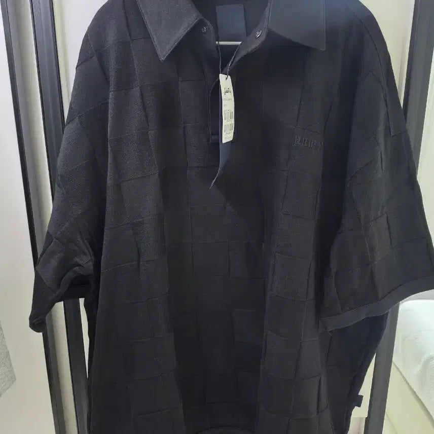 [BUNJANG] Juun.J Big Checkerboard Oversized Polo Short Sleeve M / Big Checkerboard Shorts 48 / 준지 빅 체커보드 오버핏 폴로 숏슬리브 M / 빅 체커보드 쇼츠 48