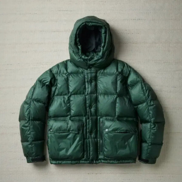 [BUNJANG] Henry Cotton Fisherman Short Down Parka (Green) / 헨리코튼 피셔맨 숏 다운 파카 AZUCW25200/52사이즈