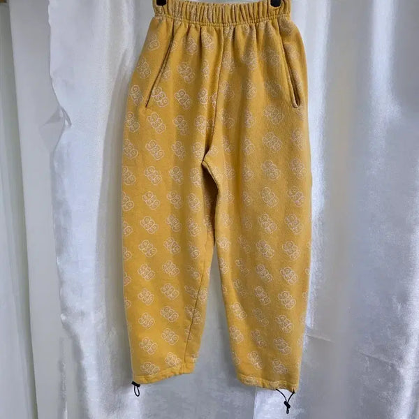[BUNJANG] Archive Bold Yellow Pattern Jogger Pants / 아카이브볼드 노란색 패턴 조거 팬츠 (2212)