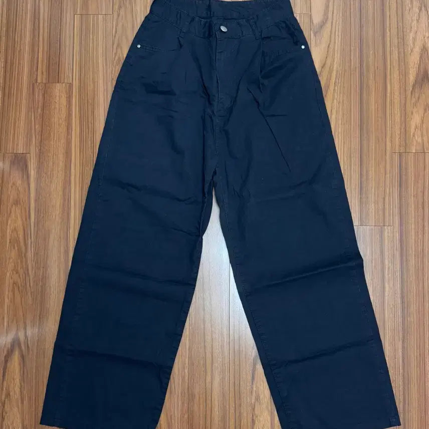 [BUNJANG] Pintuck Navy Pants (Size S) / 핀턱 네이비 팬츠(s)