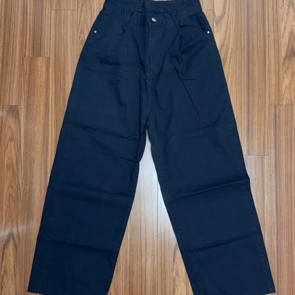 [BUNJANG] Pintuck Navy Pants (Size S) / 핀턱 네이비 팬츠(s)