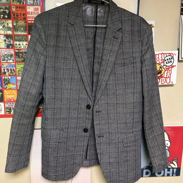 [BUNJANG] SIEG Metal Check Blazer Jacket / SIEG 메탈체크 봄여름용 블레이저 자켓