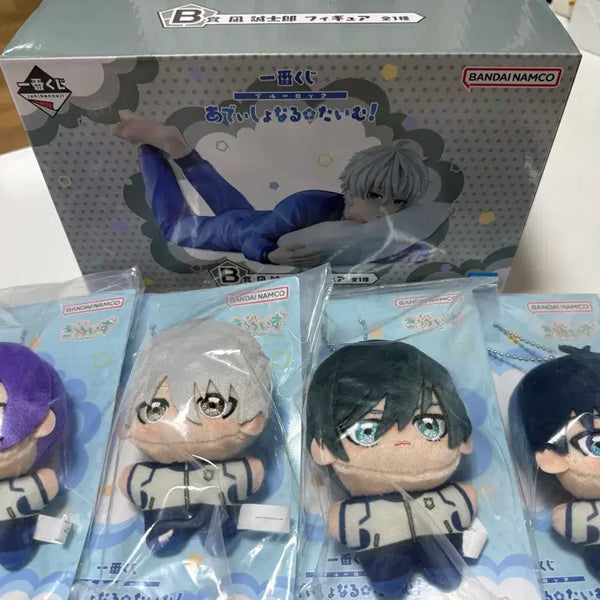 [BUNJANG] Blue Lock Ichiban Kuji Mascot Plush Keyring Set of 4 / 나기B상 블루록쿠지 봉제키링 4종