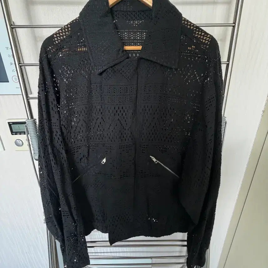 [BUNJANG] Sheer See-through Cropped Jacket / 보세 시스루 크롭 자켓