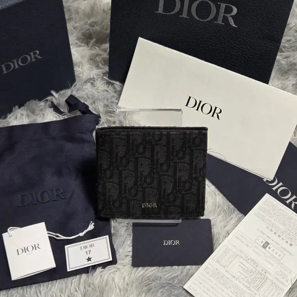 [BUNJANG] Dior Oblique Jacquard Wallet / 디올 오블리크 자카드 반지갑