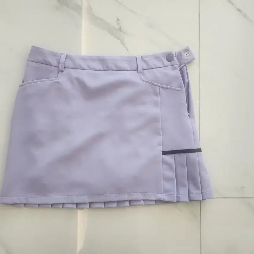 [BUNJANG] Women's Pleated Golf Skirt Lavender L / 골프 스커트