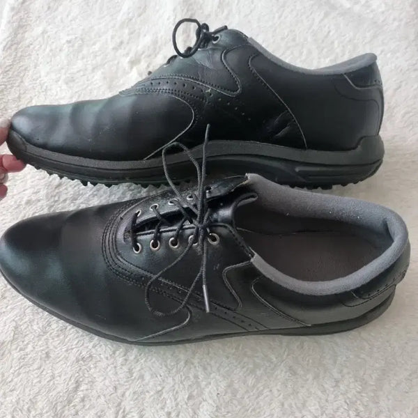 [BUNJANG] FootJoy Golf Shoes 290mm-300mm Black Leather / 풋조이 골프화 290mm-300mm