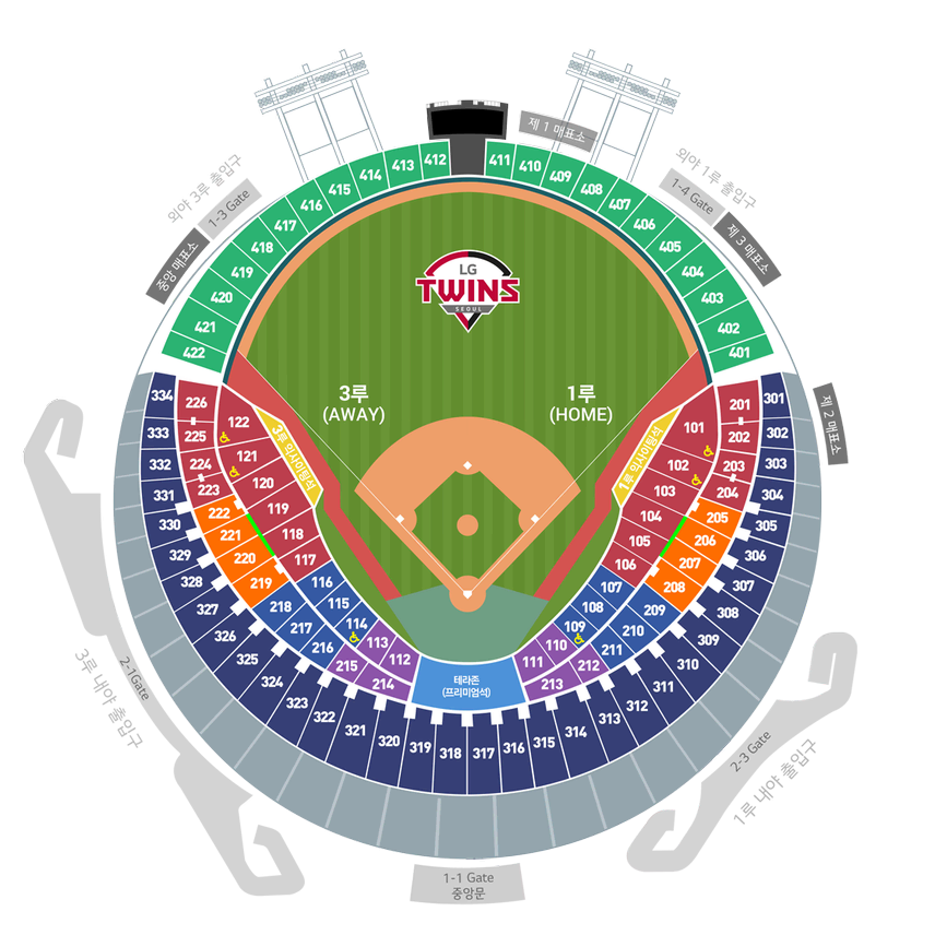 [BUNJANG] LG vs Hanwha Baseball Tickets - July 5th / 7월5일 LG vs 한화 3루 네이비 330블록 4열 2연석