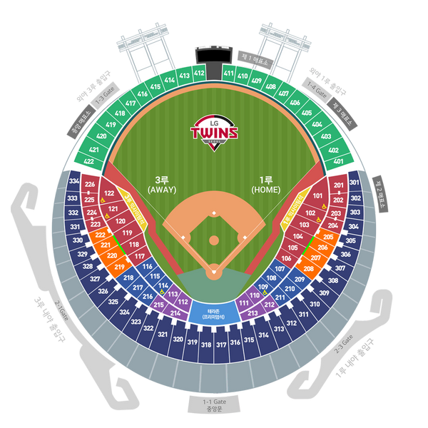 [BUNJANG] LG vs Hanwha Baseball Tickets - July 5th / 7월5일 LG vs 한화 3루 네이비 330블록 4열 2연석