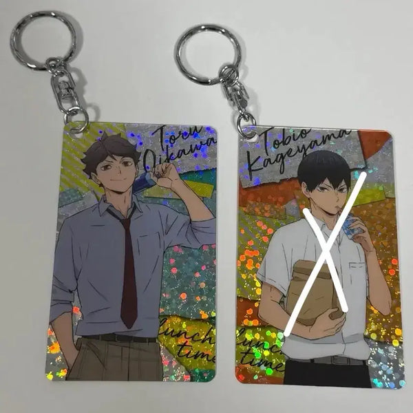 [BUNJANG] Haikyuu!! Oikawa Lunch Hologram Card Keyring / 하이큐 점심 홀로그램 카드키링 오이카와