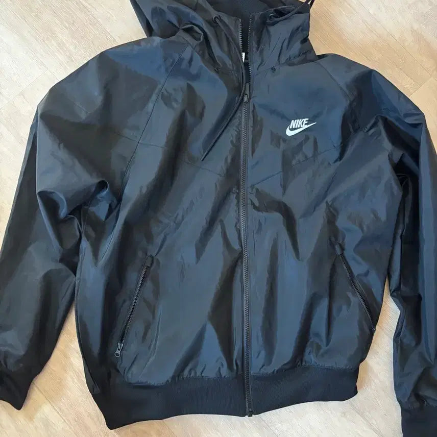 [BUNJANG] Nike Windbreaker Jacket Black / 나이키 바람막이 점퍼 블랙