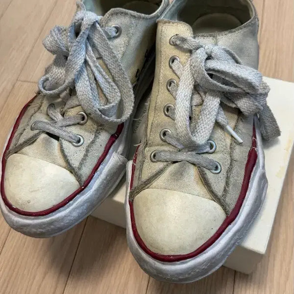 [BUNJANG] Maison Mihara Yasuhiro Peterson OG Sole Canvas Low Top Sneakers Natural / (45) 메종 미하라 야스히로 피터슨 OG 솔 캔버스 로우탑 스니커즈
