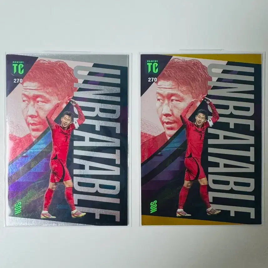 [BUNJANG] Panini Son Heung-min Unbeatable Gold & Silver Card Bundle Set / 파니니 손흥민 카드 언비터블 골드 실버 일괄