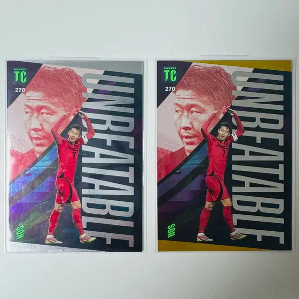 [BUNJANG] Panini Son Heung-min Unbeatable Gold & Silver Card Bundle Set / 파니니 손흥민 카드 언비터블 골드 실버 일괄