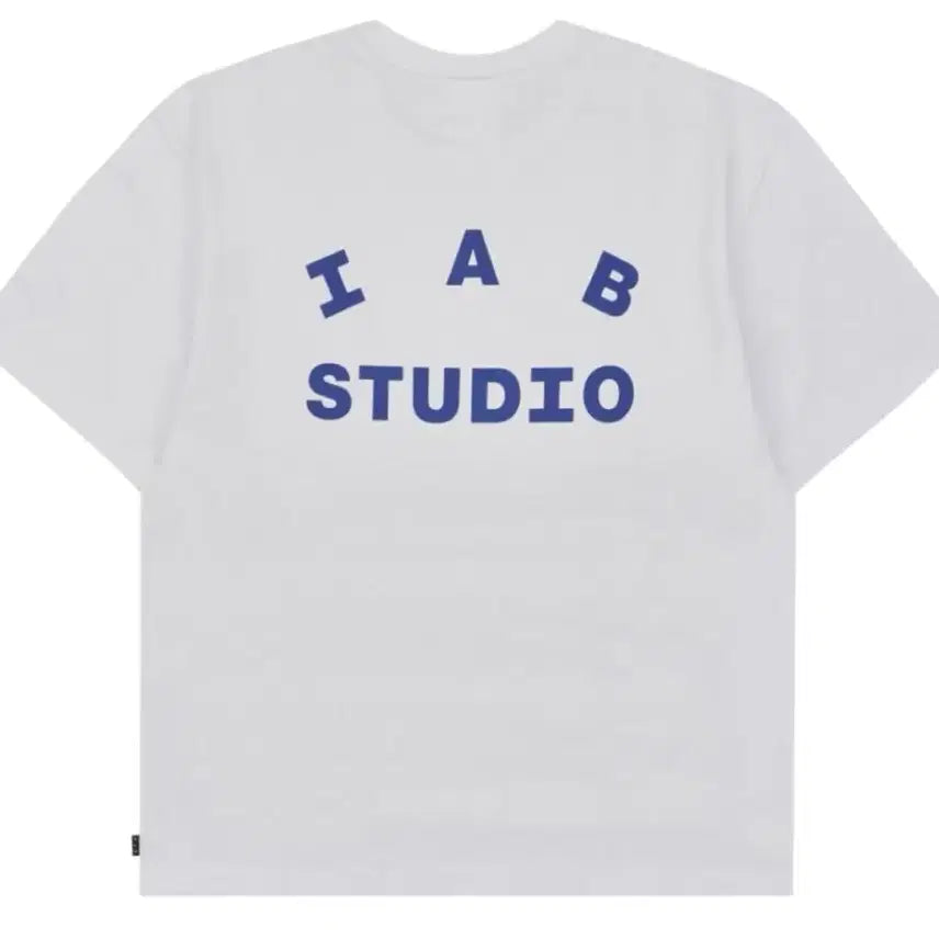 [BUNJANG] IAPB STUDIO T-Shirt White Navy / 아이앱 스튜디오 티셔츠 화이트 네이비