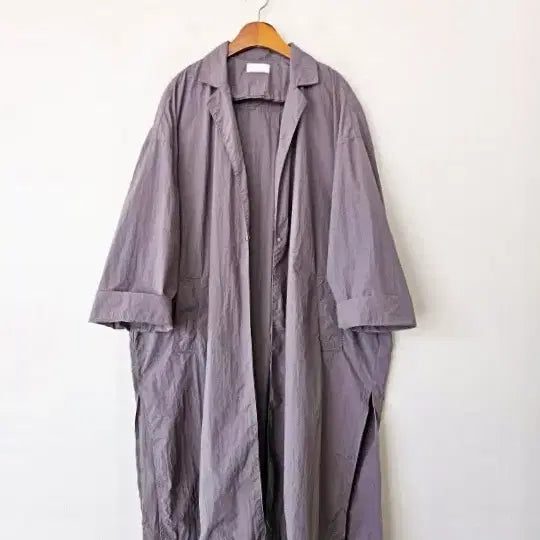 [BUNJANG] Unbranded Oversized Snap-Button Outerwear Charcoal / 몸빼 차콜 아우터