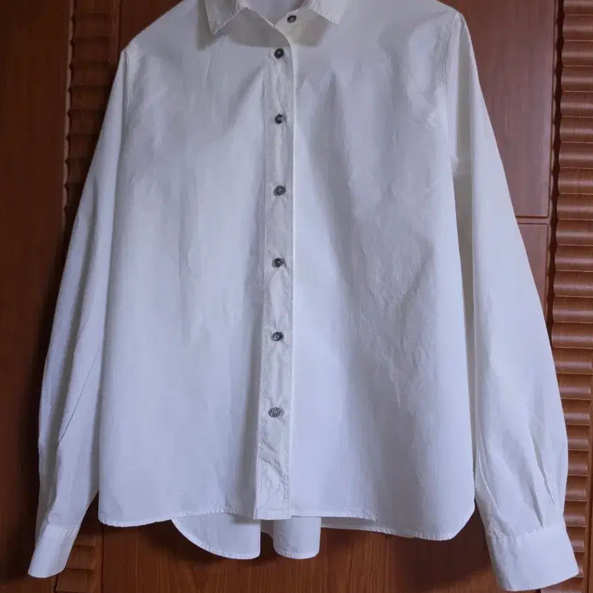 [BUNJANG] PinknEye Basic White Shirt / 뒷면주름이 멋진 기본 화이트 셔츠 S