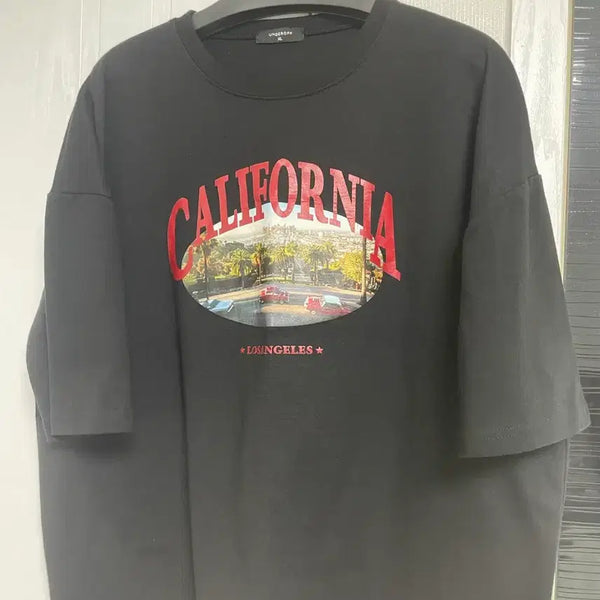 [BUNJANG] UNDEROFF Oversized California Short-Sleeve T-Shirt / 언더오프 오버핏 캘리포니아 반팔 티셔츠