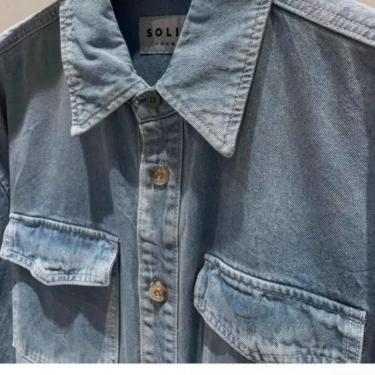 [BUNJANG] Solid Homme 2025 S/S Denim Jacket Size 50 / 솔리드옴므 2025 S/S 청자켓 50사이즈