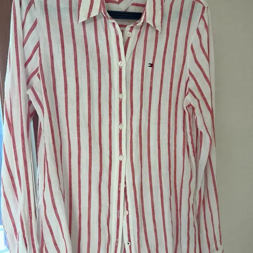 [BUNJANG] Tommy Hilfiger Pure Linen Stripe Shirt / 타미힐피거 퓨어린넨 스트라이프 셔츠