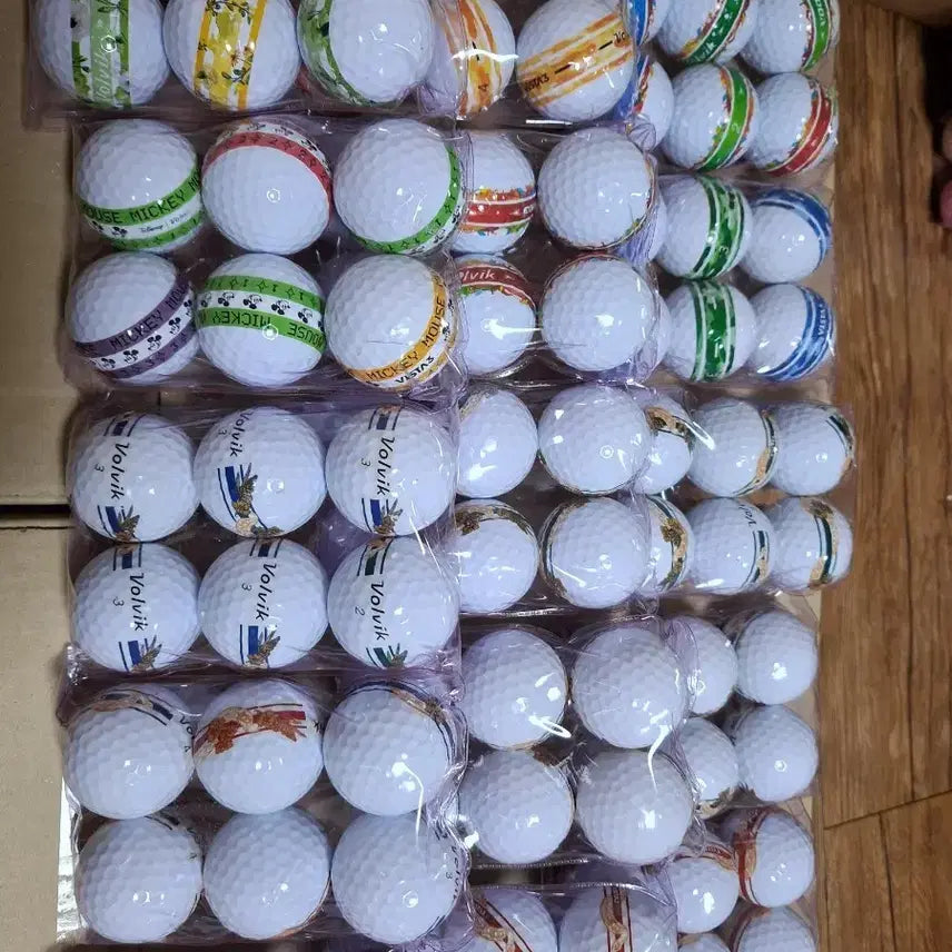 [BUNJANG] Volvik Lost Ball VISTA / VISTA 3 Golf Balls (120 count) / 볼빅 로스트볼 비스타,비스타3 신상, 꽃,뱀,미키포함 / 120알