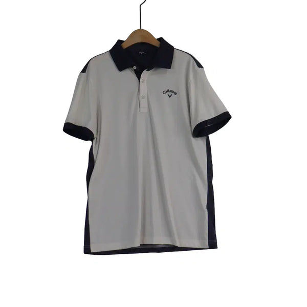 [BUNJANG] Callaway Golf Short Sleeve Polo Shirt White 100 / Callaway 캘러웨이 골프 반팔 카라티 100 화이트