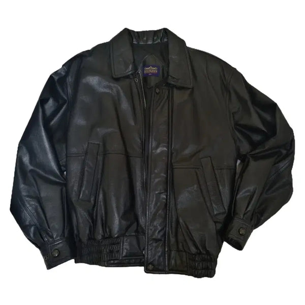 [BUNJANG] Buckingham Leather Jacket Black / 버킹엄 가죽 자켓 블랙