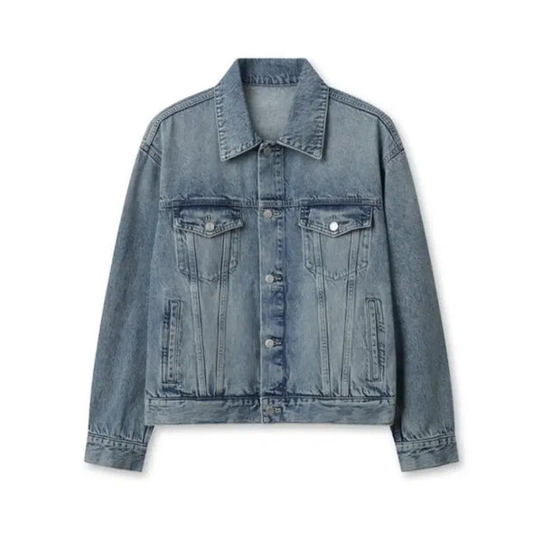 [BUNJANG] TOPTEN Washed Denim Jacket (Size 100) / 청자켓 데님 자켓 워싱자켓