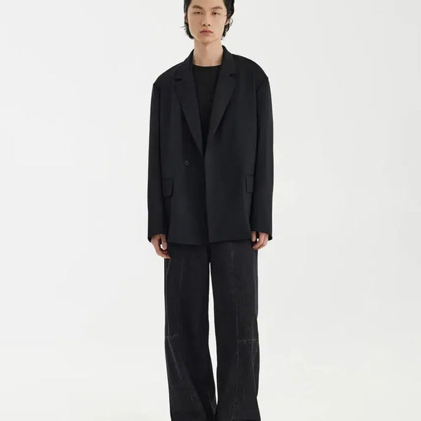 [BUNJANG] YOUTH REBUILD 004 Washed Black Denim Pants / 유스 리빌드 004 데님 팬츠 워시드 블랙