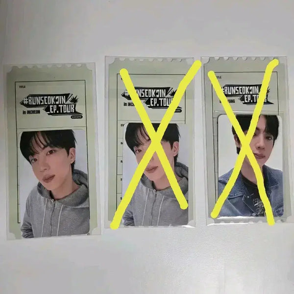 [BUNJANG] BTS Jin Run BTS Ep.2 Tour Incheon/Goyang Encore Concert Photocard / bts 방탄 진 런석진 달석콘 에피투어 인천콘 고양콘 앵콜콘 아미존 포카