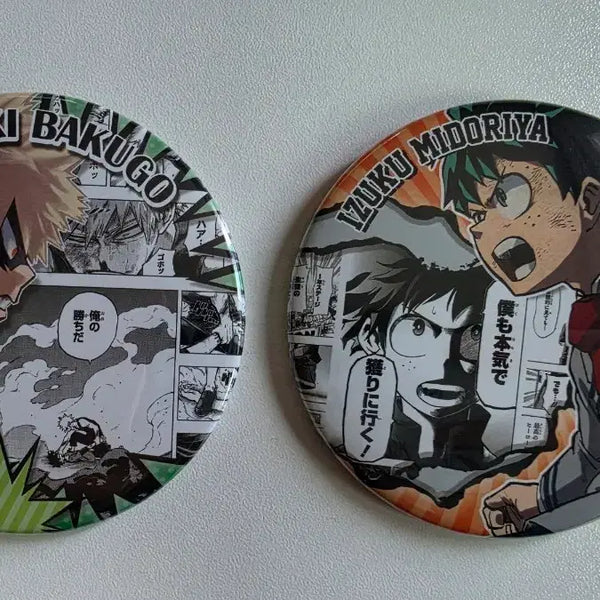 [BUNJANG] My Hero Academia Scene Badge Set - Bakugo & Midoriya / 나의 히어로 아카데미아 장면 뱃지 바쿠고 미도리야