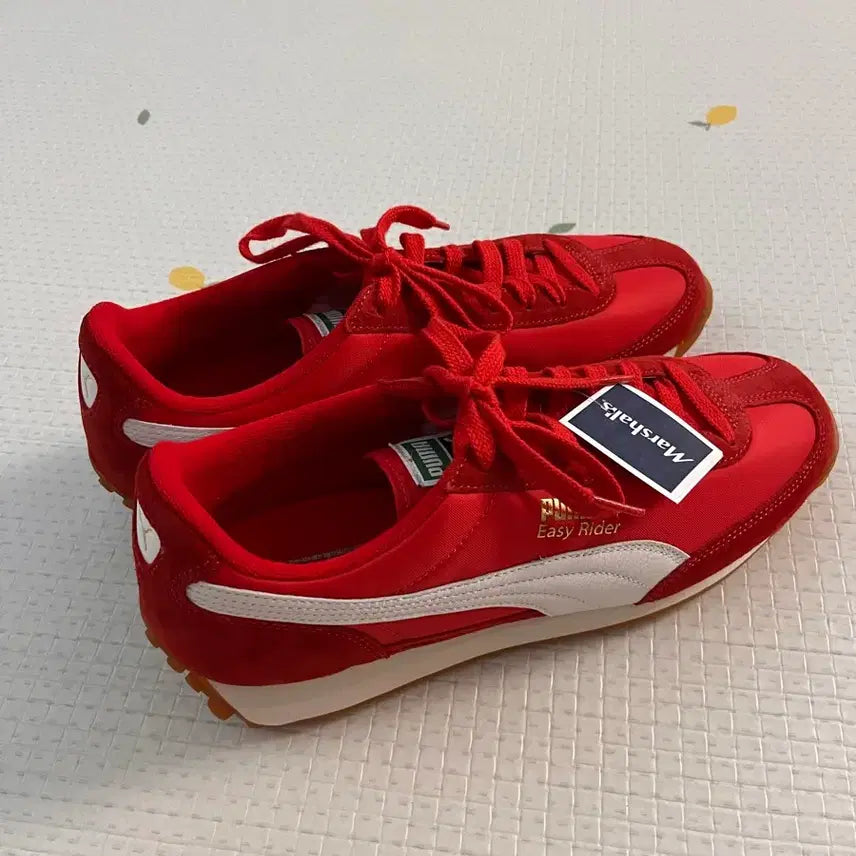 [BUNJANG] Puma Easy Rider Vintage Red/White Sneakers US 9 (280mm) / [새상품/US9] 푸마 이지 라이더 빈티지 레드 (280mm)