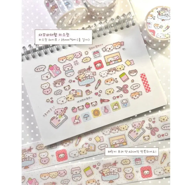 [BUNJANG] Hams Club "Dakkuhajaham" Kiss Cut Stickers / 햄스클럽 다꾸하자햄 키스컷 띵