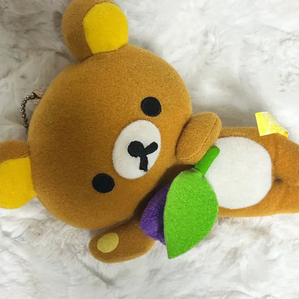 [BUNJANG] Rilakkuma Classic Rose Keychain Plush / 리락쿠마 고전 키링 장미 인형