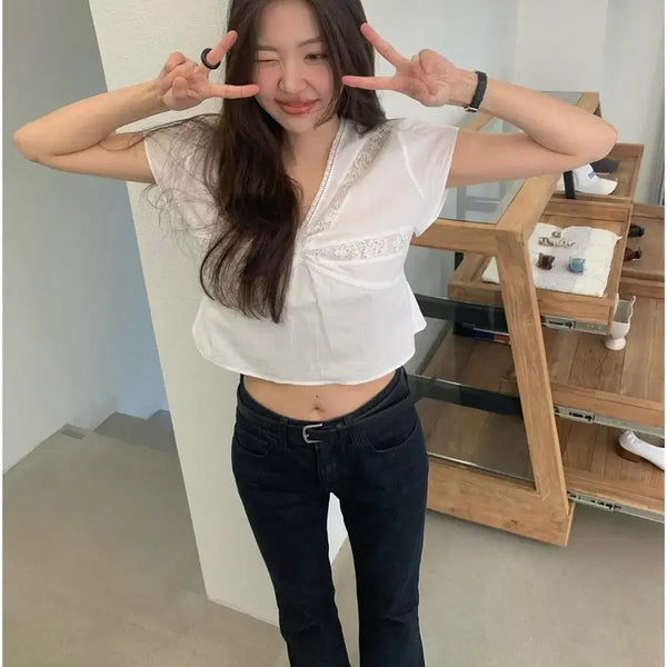 [BUNJANG] Tannat Lilt Lace Blouse / 타낫 릴트 레이스 블라우스 Tannat Lilt lace blouse