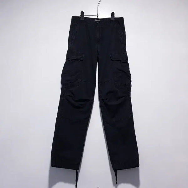 [BUNJANG] Carhartt WIP Ripstop Regular Cargo Pants Black / 칼하트 WIP 립스탑 레귤러 카고 팬츠 블랙 (29-30인치)