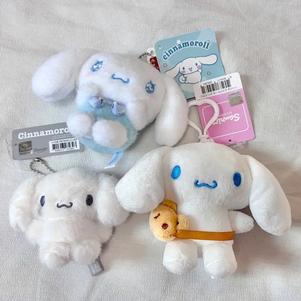[BUNJANG] Sanrio Cinnamoroll Monotone Friends Keyring Bundle Set / 일괄) 산리오 시나모롤 인형 모노톤 프렌즈 키링 세트 판매