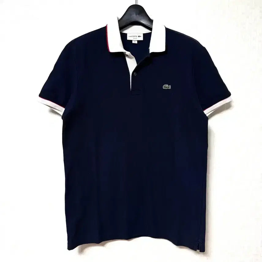 [BUNJANG] Lacoste Short Sleeve Polo Shirt (Size 90) / [S,90]라코스테 카라티 반팔티 곤색 lacoste