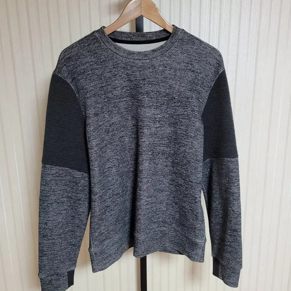 [BUNJANG] System Homme Charcoal Quilting Point Sweatshirt (Size 100) / [100] 시스템옴므 차콜 퀄팅 포인트 맨투맨