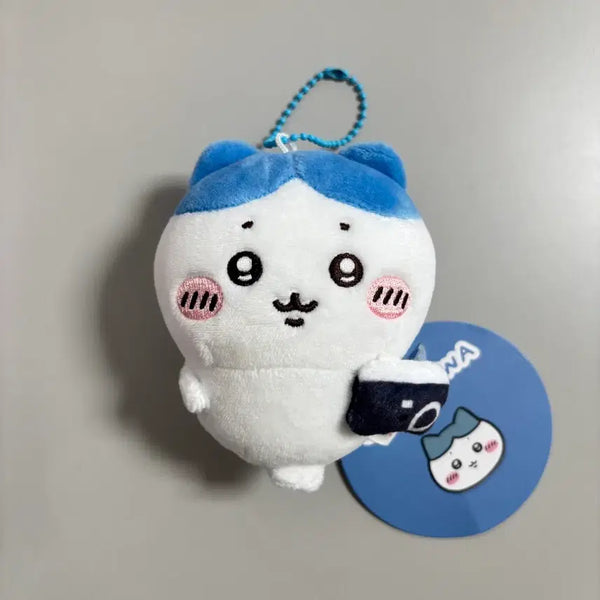 [BUNJANG] Genuine CheeCheeKawaii Hachiware Stress Ball Plush Keychain / 정품 먼작귀 치이카와 하치와레 스트레스볼 꾹꾹 인형 키링