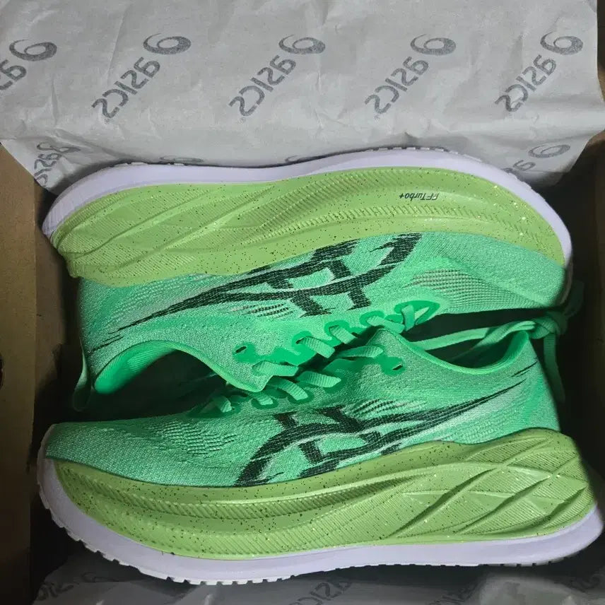 [BUNJANG] Asics Superblast 2 Neon Running Shoes / 아식스 슈퍼블라스트2 형광색 새제품