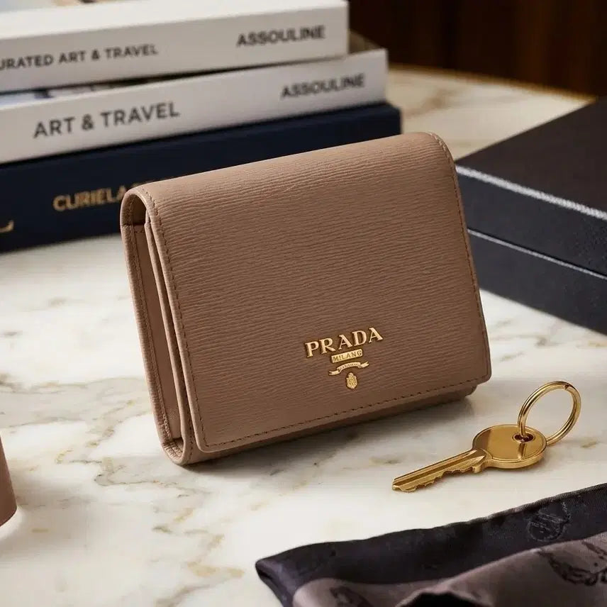 [BUNJANG] Prada Vitello Move Trifold Wallet Camel (1MV204) / [정품/풀구성] 프라다 비텔로 무브 반지갑 카멜 (1MV204) 상태 최