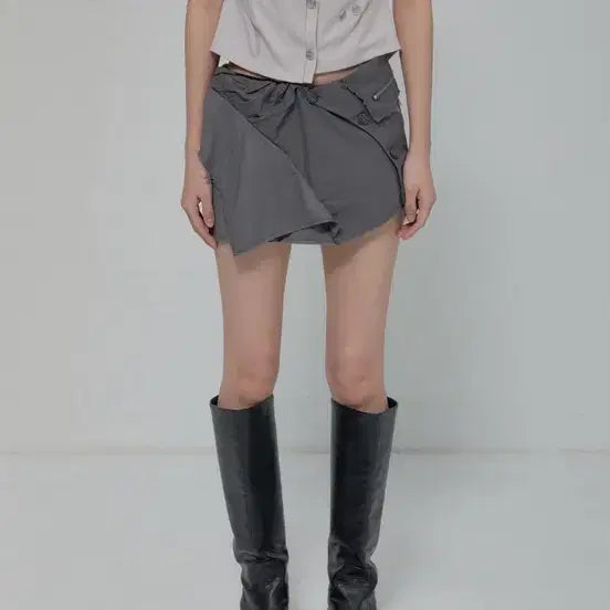 [BUNJANG] Play Up Asymmetrical Layered Mini Skirt / 플레이업 스커트 Asymmetrical Layered Mini Skirt