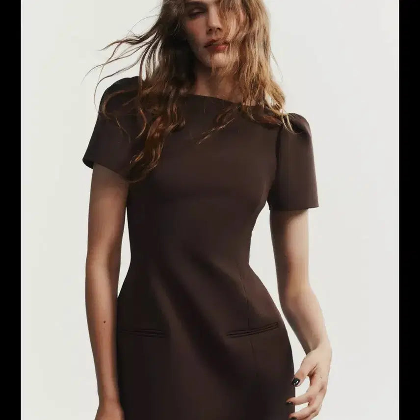 [BUNJANG] Zara Pleated Pocket Dress / 자라 플리츠 포켓 원피스